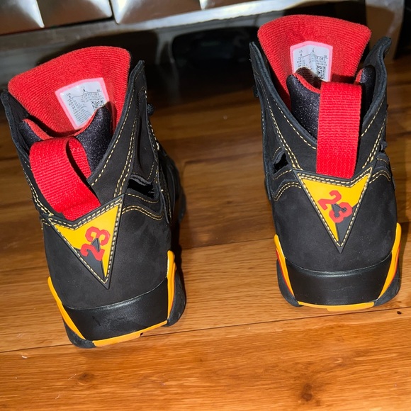 AIR JORDAN 7 RETRO - 2022 CITRUS size 8 mens sneakers - Picture 4 of 7